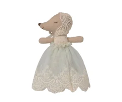 Bebé Ratón con Bata Mint