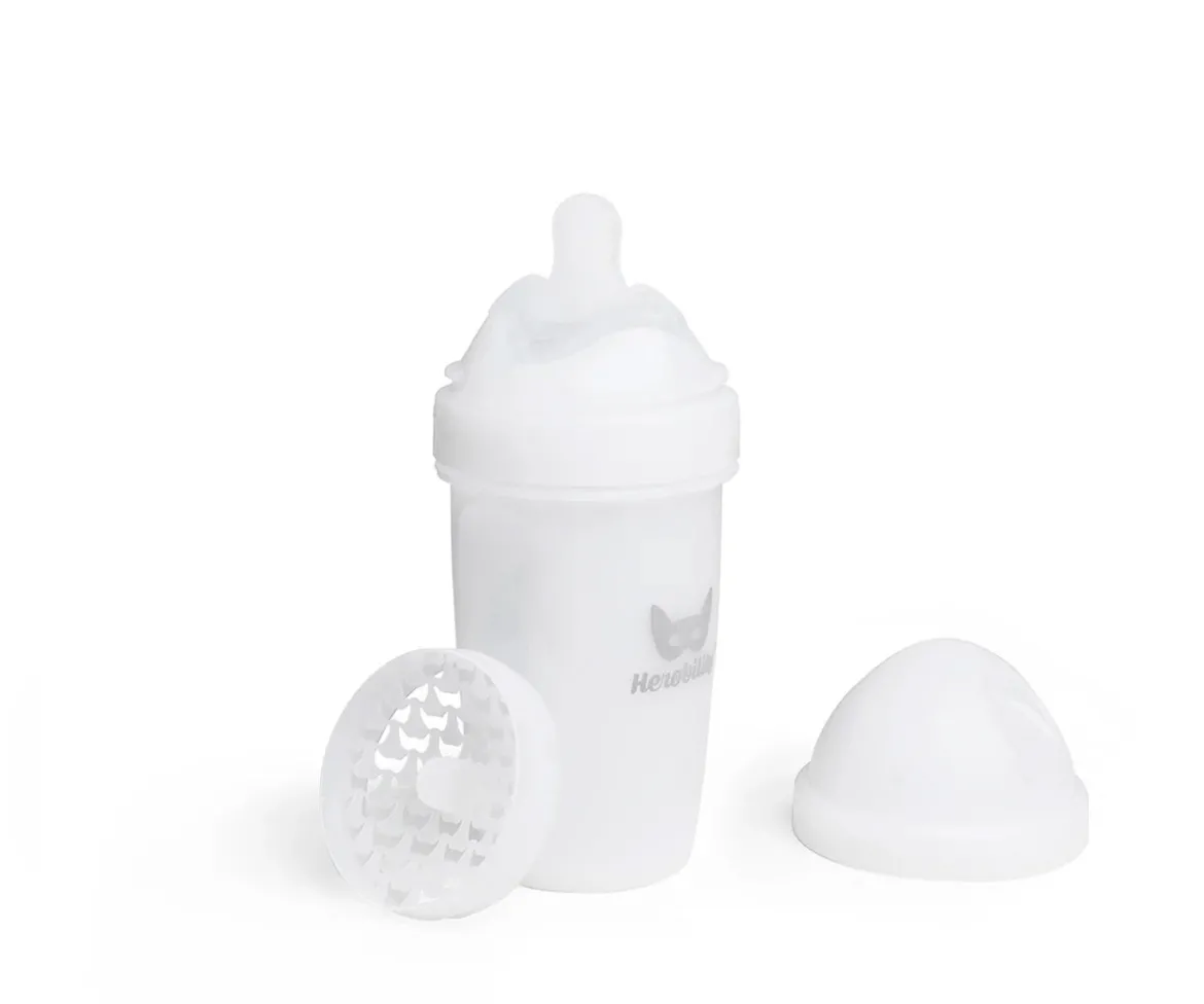 Biberón Anticólico Herobility White 240ml