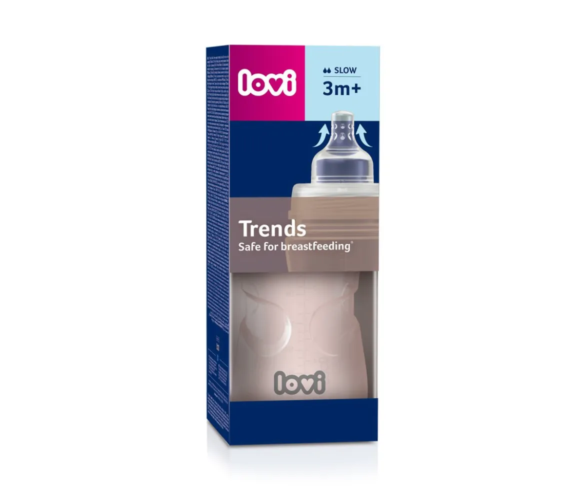Biberón con Tetina Dinámica Trends 250 ml Rosa