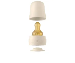 Biberón Cristal BIBS Ivory 225ml + Funda Biberón Regalo