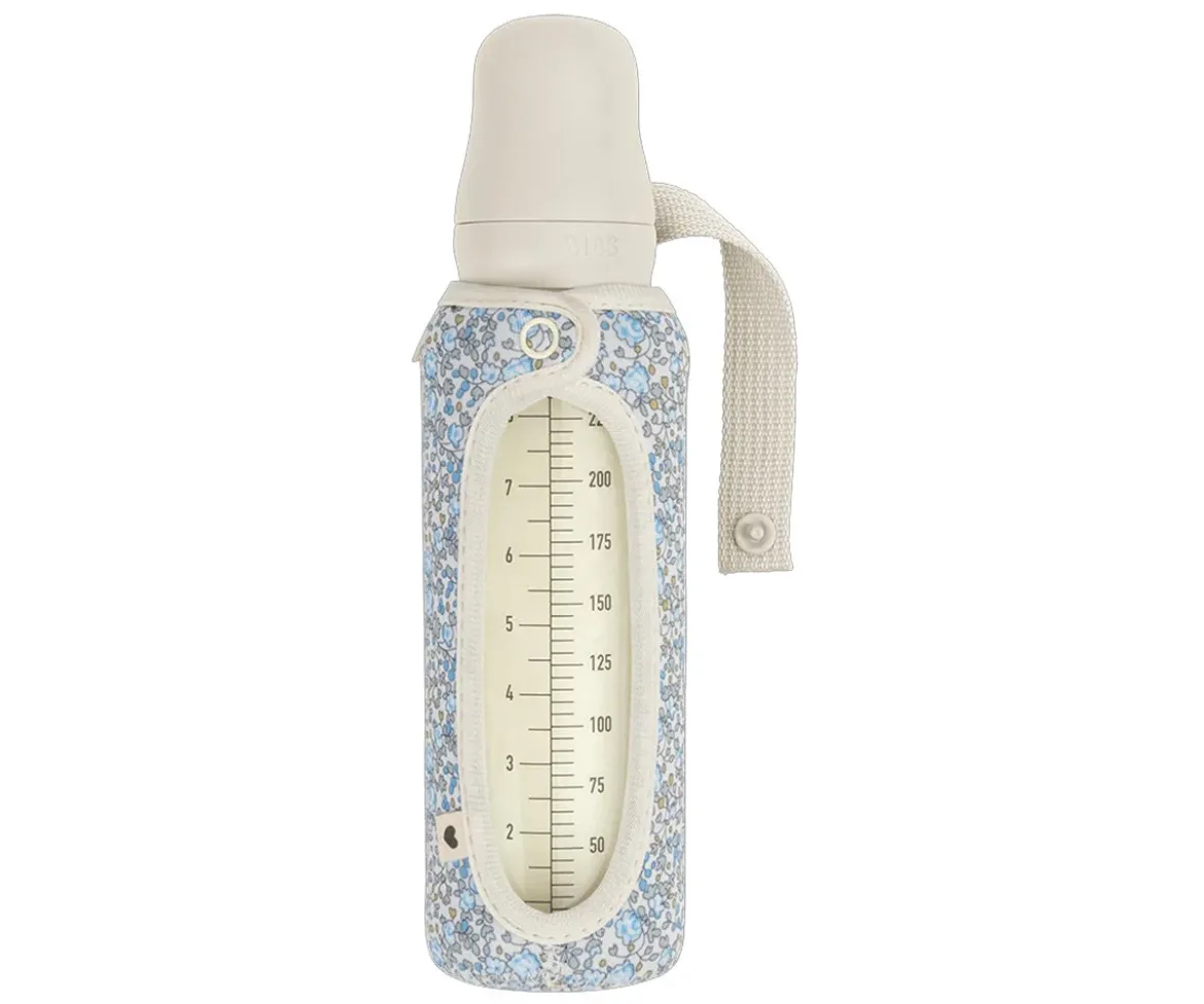 Biberón Cristal BIBS Ivory 225ml + Funda Biberón Regalo