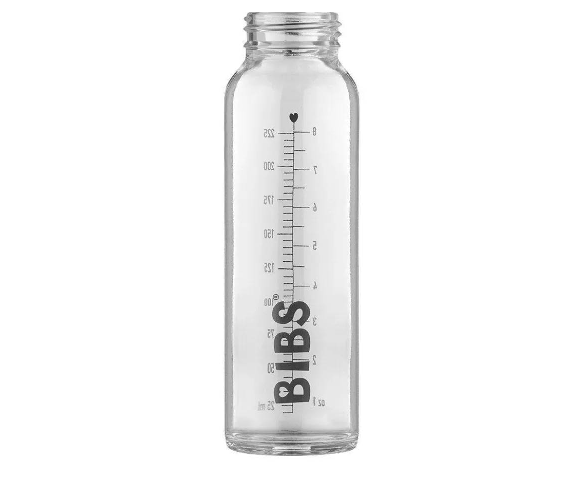 Biberón Cristal BIBS Ivory 225ml + Funda Biberón Regalo