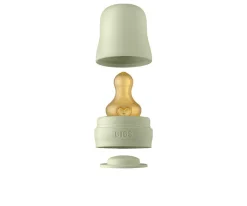 Biberón Cristal BIBS Sage 225ml + Funda Biberón Large