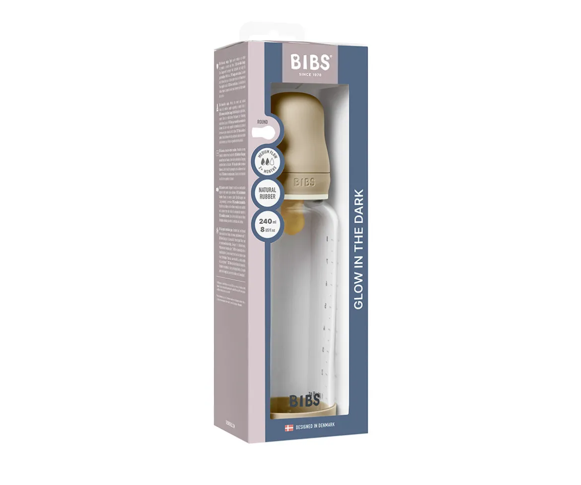 Biberón Cristal BIBS Vanilla Glow 240ml