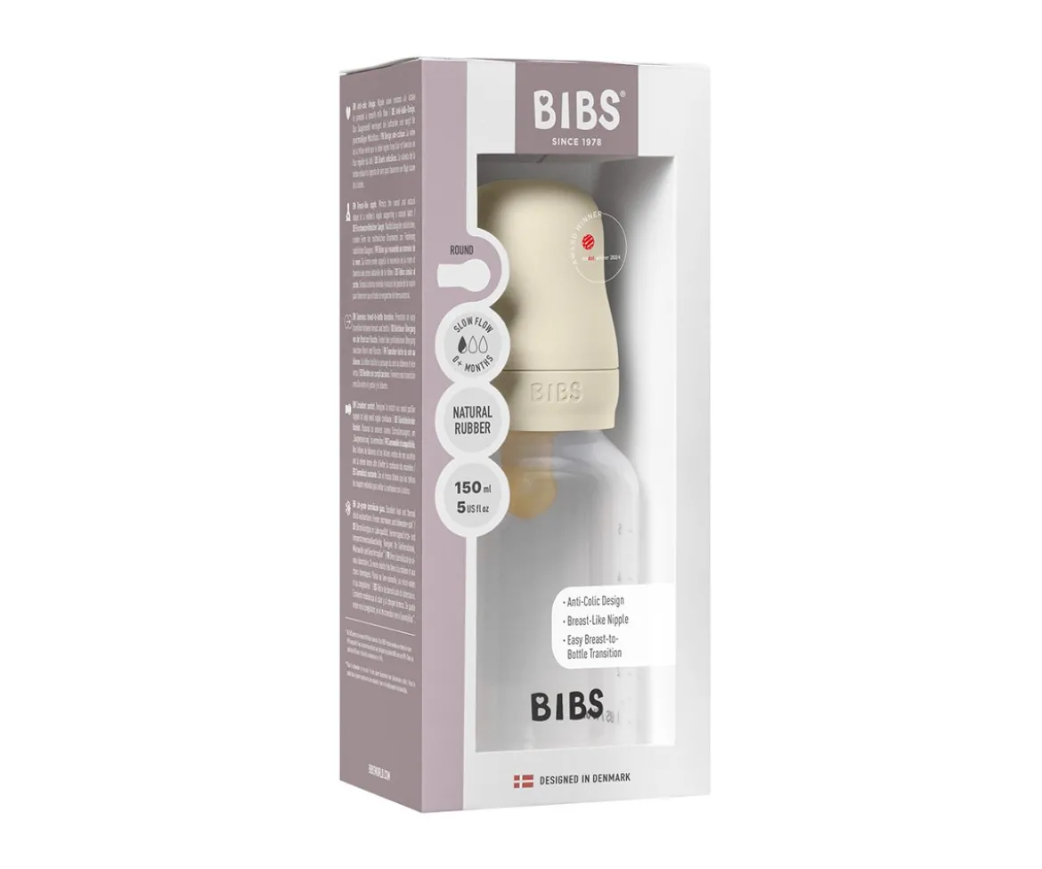 Biberón Plástico BIBS Látex Ivory 150ml