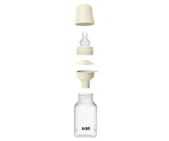 Biberón Plástico BIBS Silicona Ivory 150ml