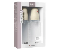 2 Biberones Plástico BIBS Silicona Ivory 270 ml