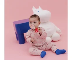 BIBS x Moomin 2 Chupetes Colour Round Dancing/Candy Apple Mix