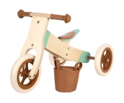 Bicicleta Aprendizaje y Triciclo Maxi Caramelo