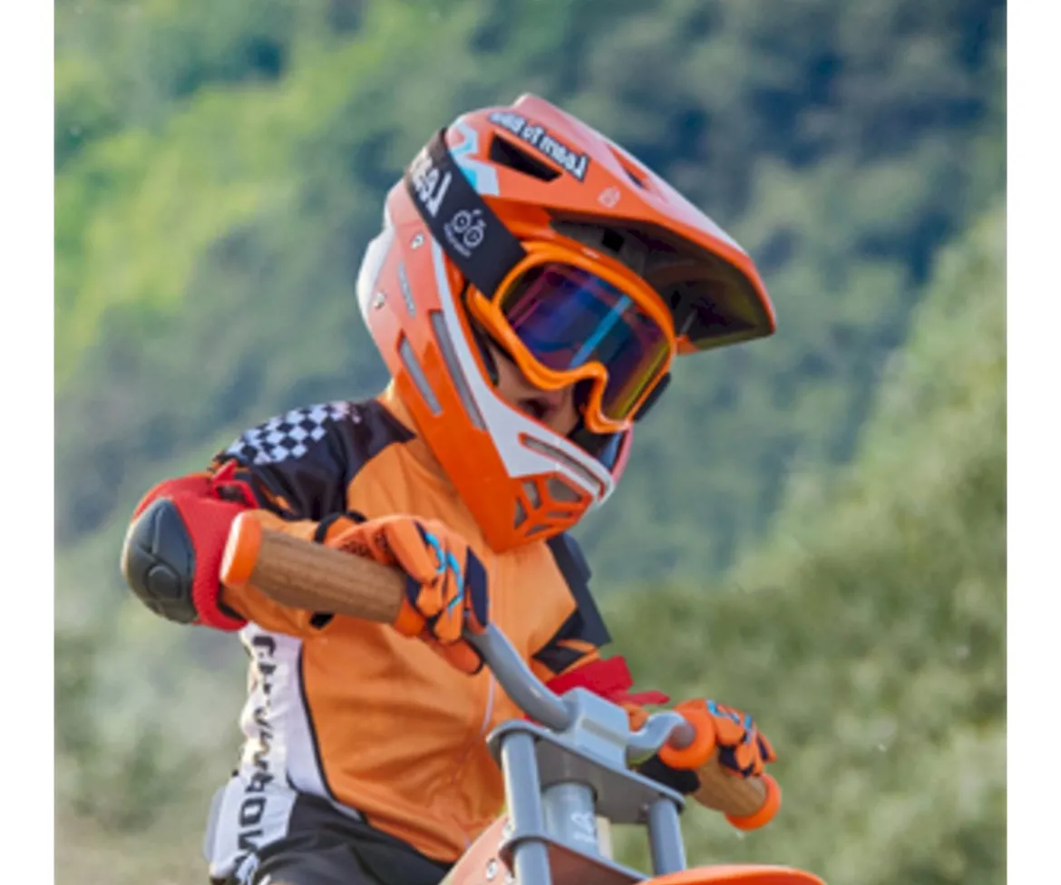 Bicicleta de Equilibrio y Casco Todoterreno Cross