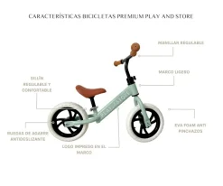 Bicicleta Equilibrio Premium + Casco Cherry