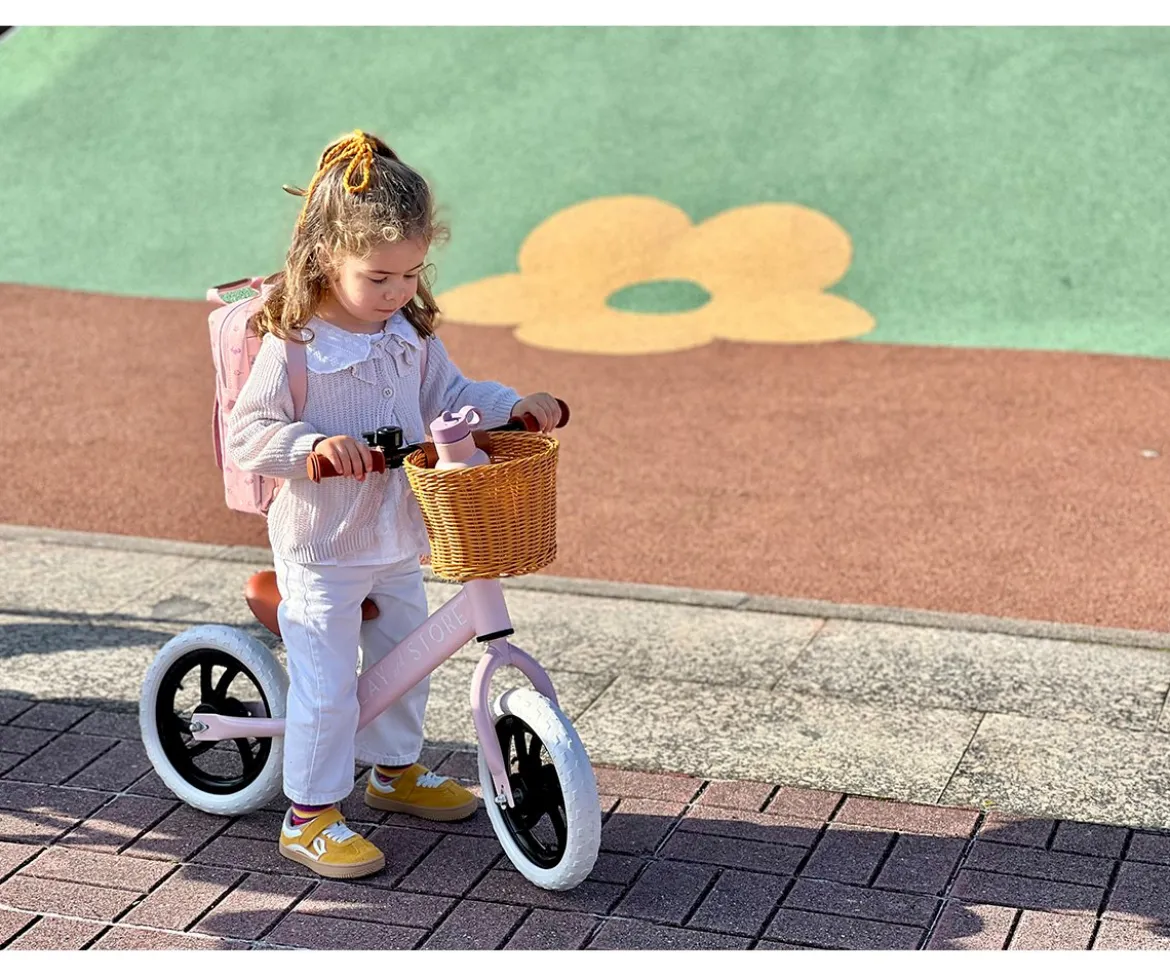 Bicicleta Equilibrio Premium + Casco Pink
