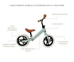 Bicicleta Equilibrio Premium Green