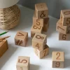 12 Bloque de Números Wooden
