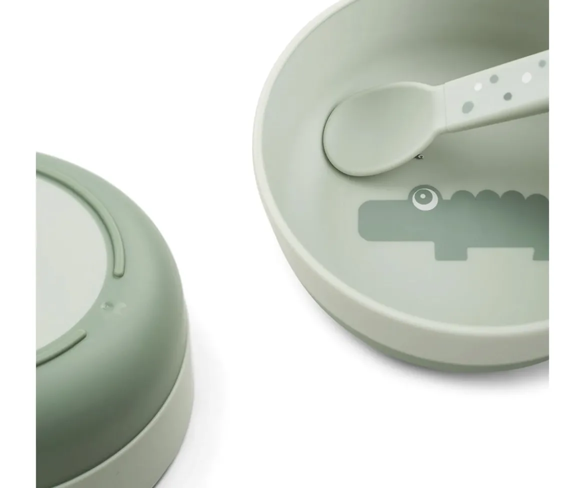 Bol Antideslizante Croco Green