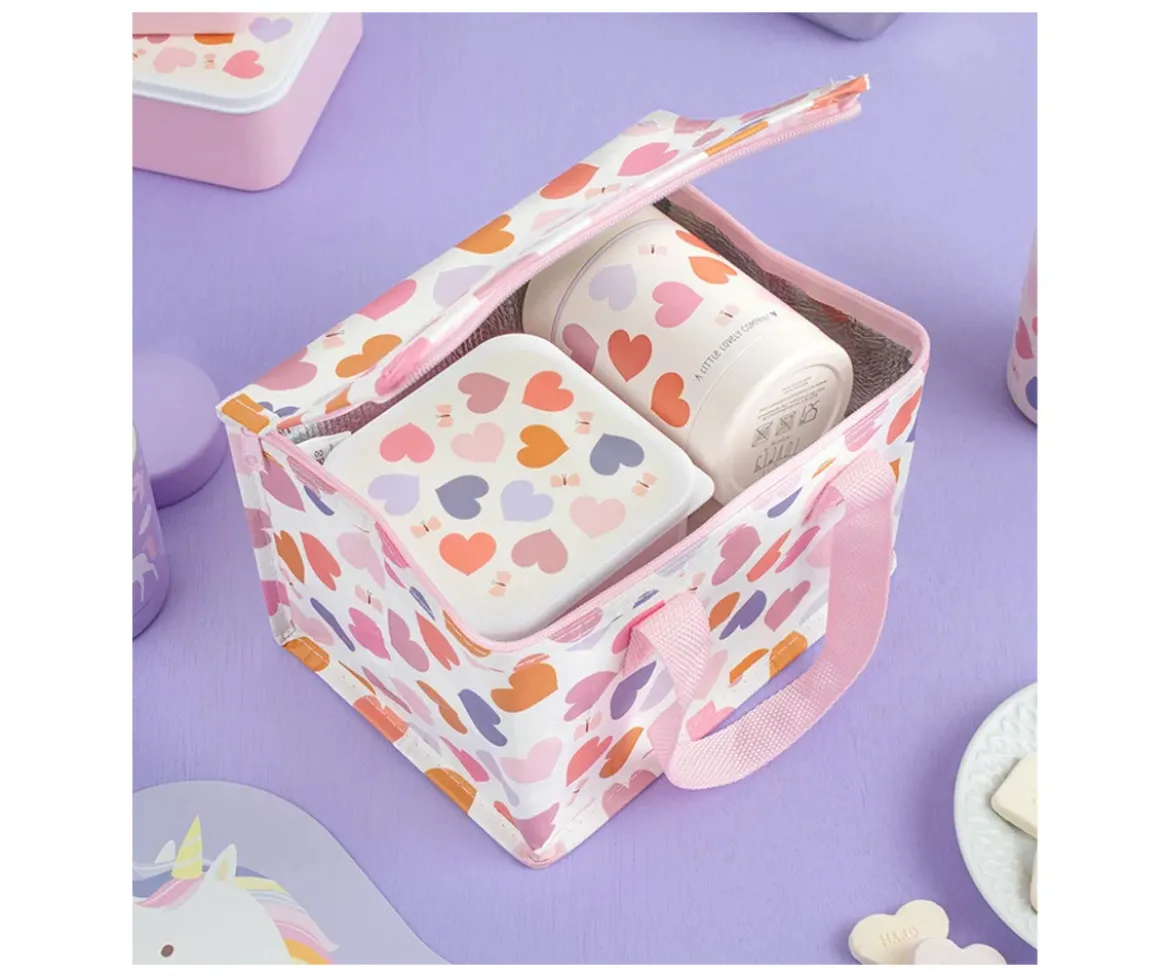 Bolsa Almuerzo Térmica Corazones Personalizable
