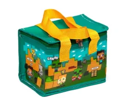 Bolsa Almuerzo Térmica Minecraft Steve y Alex Personalizable