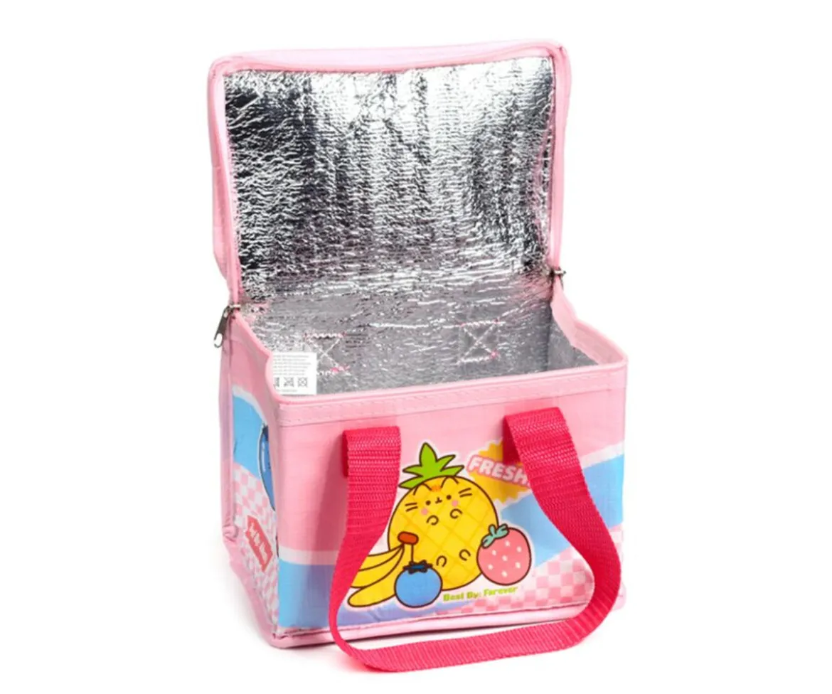 Bolsa Amuerzo Térmica Gato Pusheen Frutas Personalizable