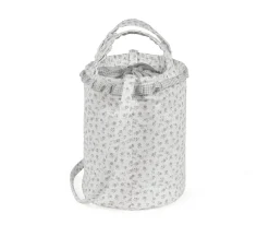 Bolsa Bucket Little Bloom Flor Gris