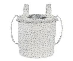 Bolsa Bucket Little Bloom Flor Gris