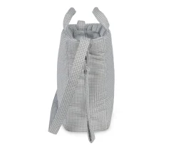 Bolsa Canastilla Little Bloom Vichy Gris