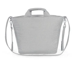 Bolsa Canastilla Little Bloom Vichy Gris