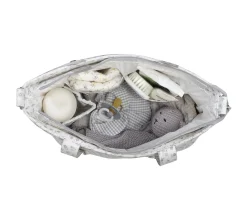 Bolsa Crossbody Piel Little Bloom Flor Gris