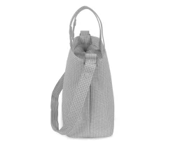 Bolsa Crossbody Piel Little Bloom Vichy Gris