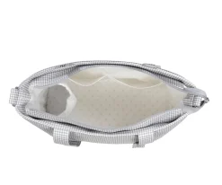Bolsa Crossbody Piel Little Bloom Vichy Gris