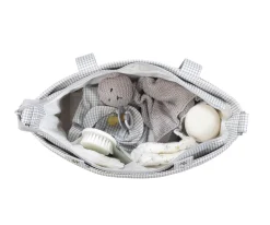 Bolsa Crossbody Piel Little Bloom Vichy Gris