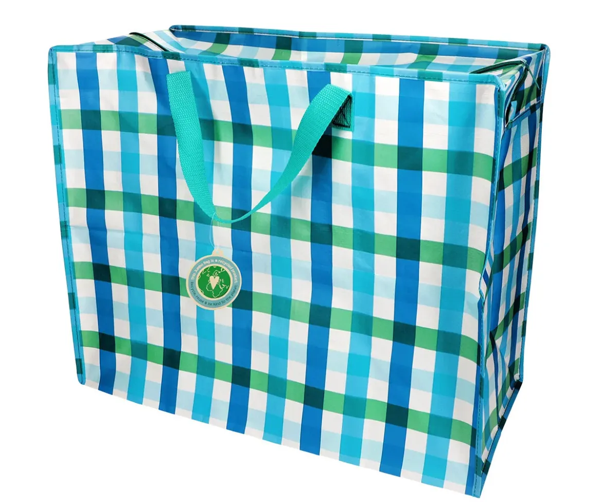 Bolsa de Almacenaje Jumbo Blue Gingham