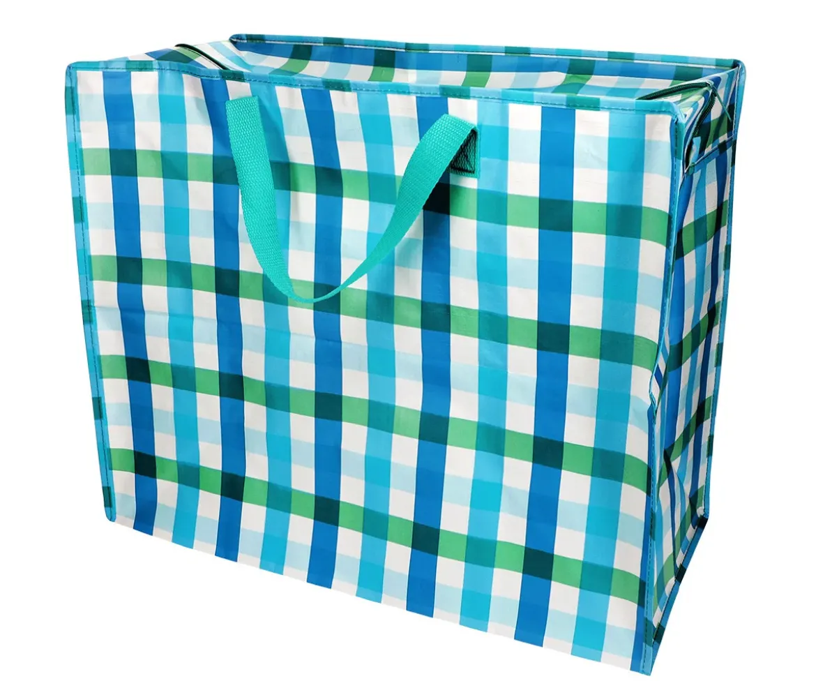 Bolsa de Almacenaje Jumbo Blue Gingham