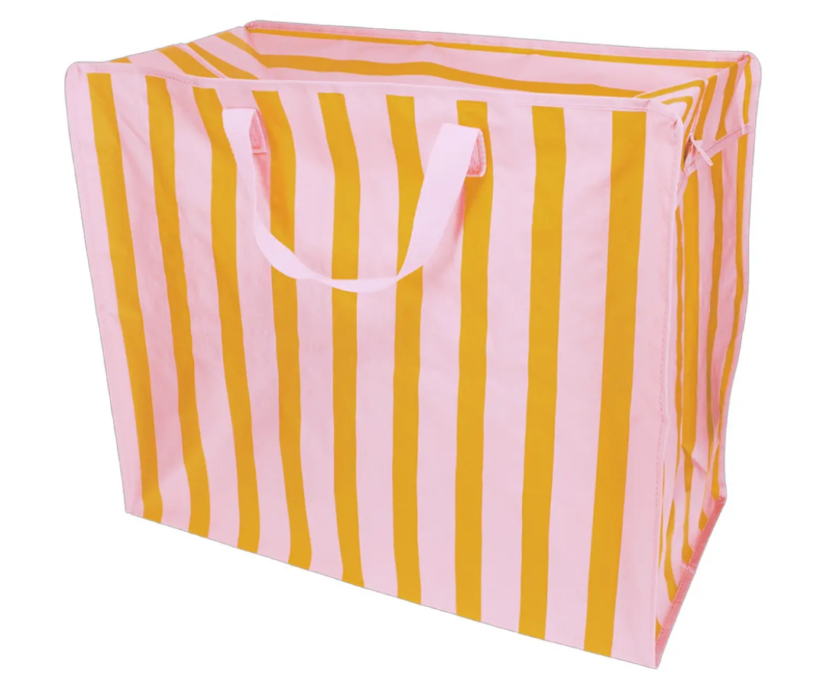 Bolsa de Almacenaje Jumbo Pink Orange Stripes