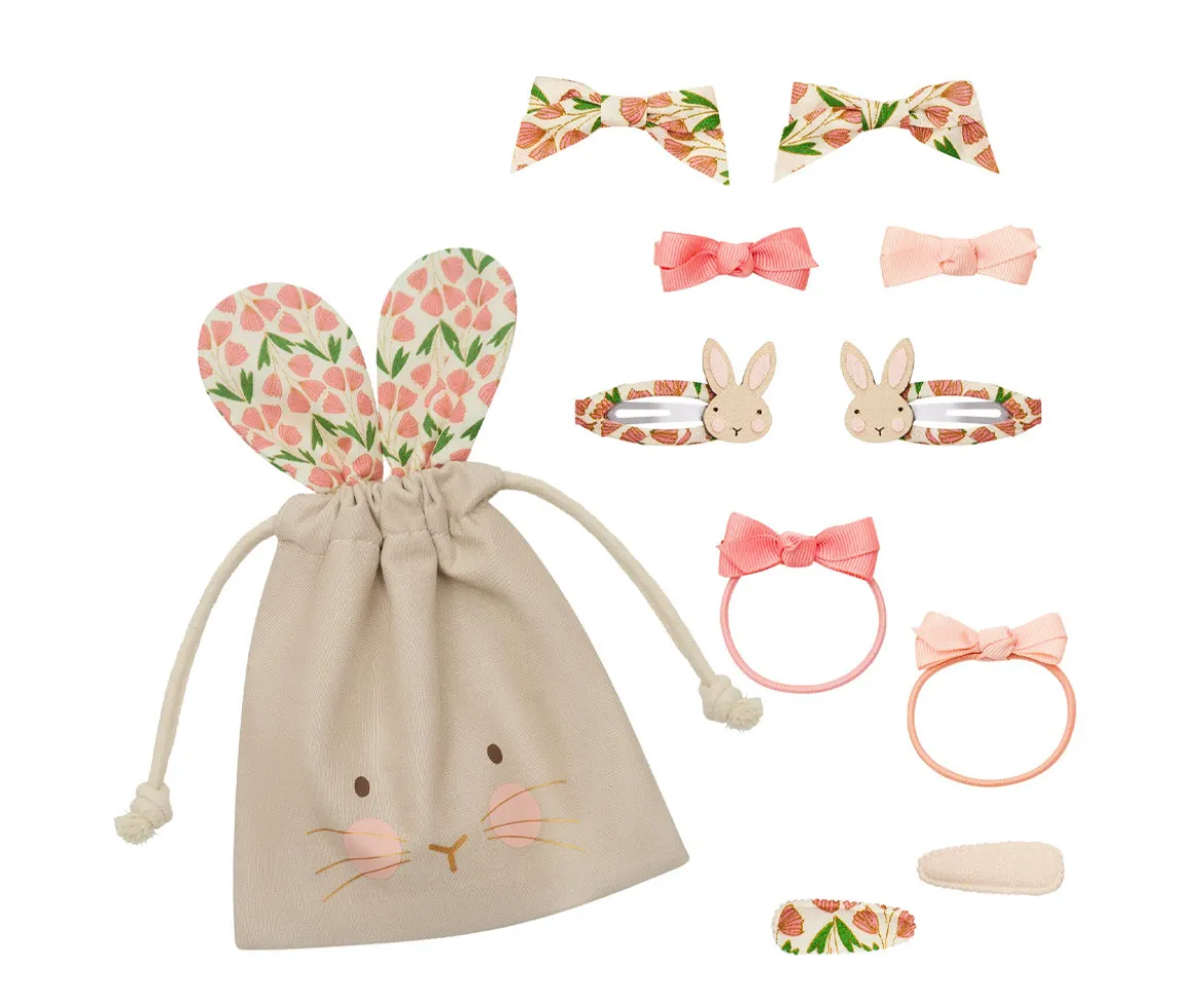 Bolsa de Pascua con 10 Accesorios de Pelo Pink