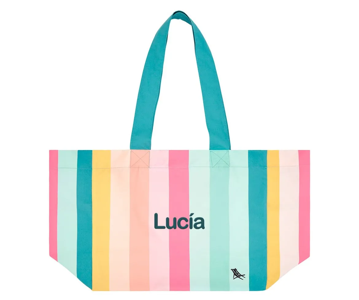 Bolsa de Playa Coastal Candy Personalizable