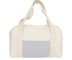 Bolsa Deporte Flor Azul Personalizable