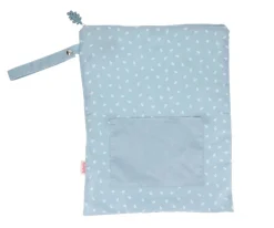 Bolsa Impermeable Grande Leaves Blue Personalizable