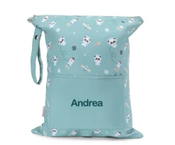 Bolsa Impermeable Grande Pandas in Space Personalizable