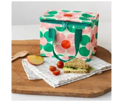 Bolsa Merienda Térmica Pink and Green Daisy Personalizada