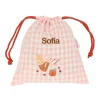 Bolsa Merienda Vichy Mouse Fairies Personalizable