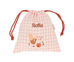 Bolsa Merienda Vichy Mouse Fairies Personalizable