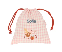 Bolsa Merienda Vichy Mouse Fairies Personalizable