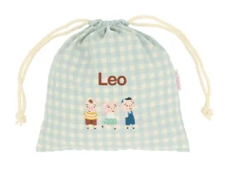 Bolsa Merienda Vichy The Three Little Pigs Personalizable