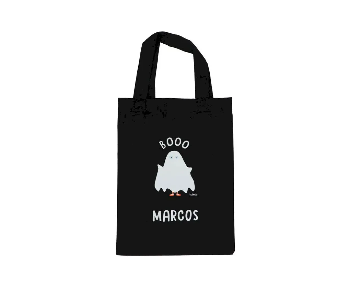 Bolsa Negra Truco o Trato Halloween Personalizable