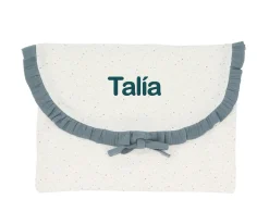 Bolsa para Muda Rainbow Dots Azul Personalizable