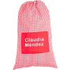 Bolsa para Muda Vichy Rojo Personalizable