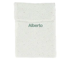 Bolsa para Pañales Rainbow Dots Verde Personalizable
