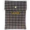 Bolsa para Pañales Vichy Negro Personalizable