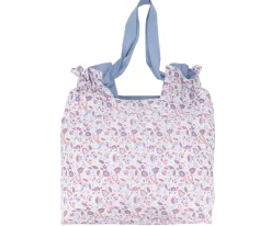 Bolsa Tote Flower Blue Personalizable