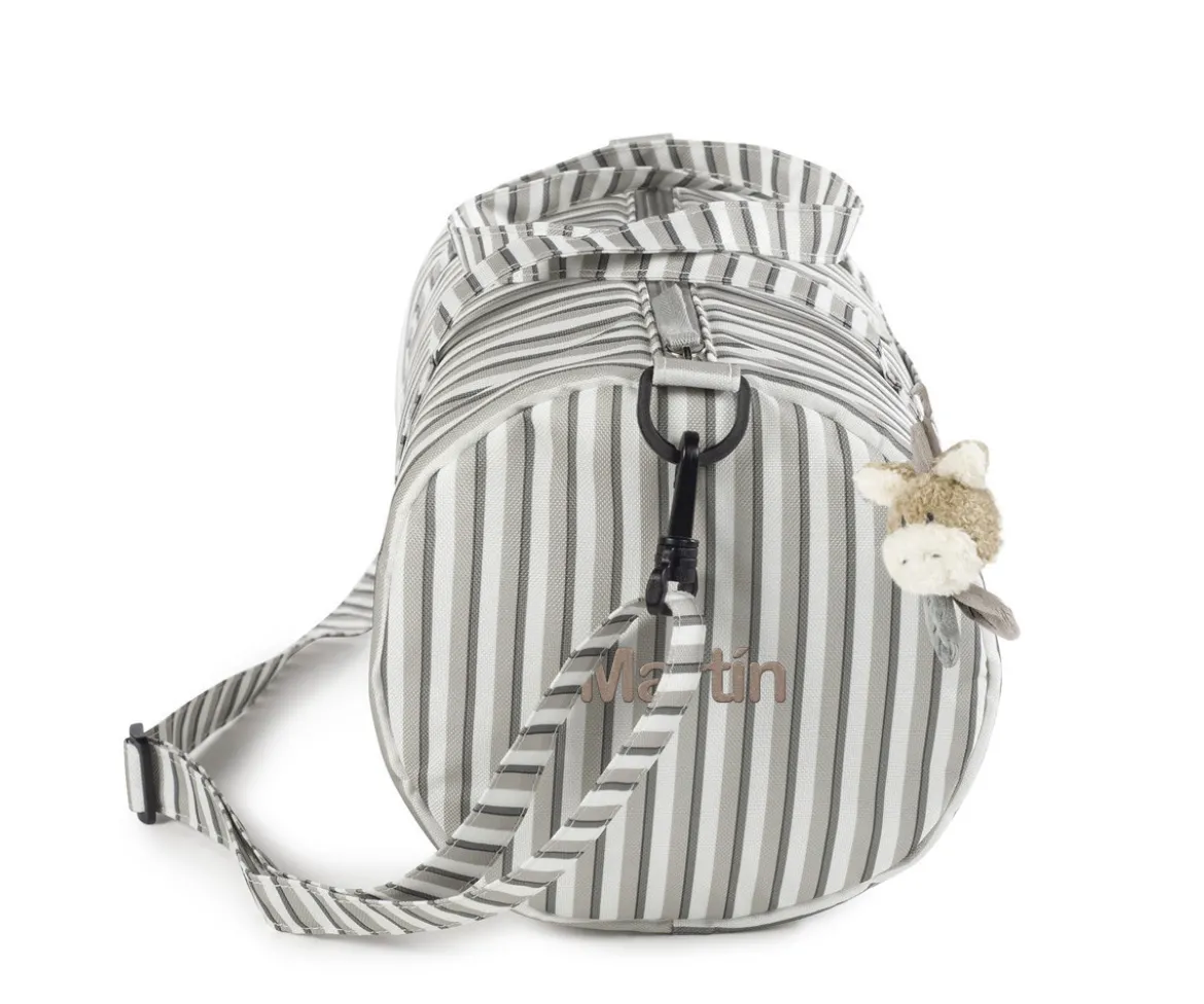Bolsa Weekend Botton Rayas Personalizable